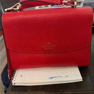 Kate Spade New York Red Darcy Top Handle Satchel Crossbody